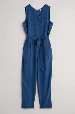 Trousers & Shorts<Seasalt Cornwall Abbey Pool Sleeveless Jumpsuit Marine