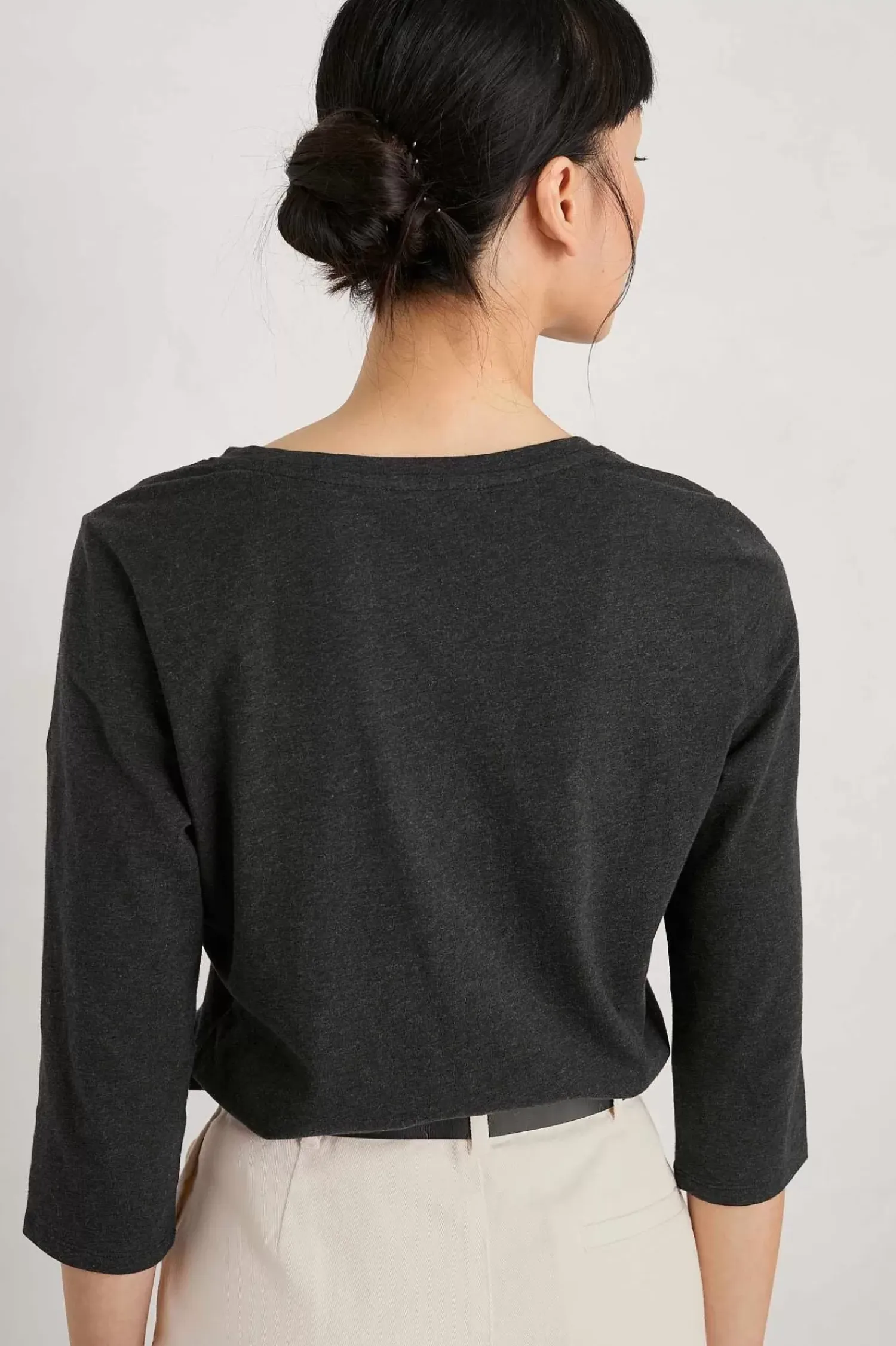 Tops<Seasalt Cornwall Alighting 3/4 Sleeve V-Neck Jersey Top