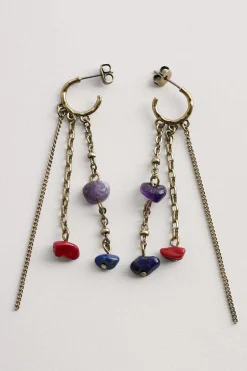 Jewellery<Seasalt Cornwall Arc Chain Drop Earrings Spriggan Papaya