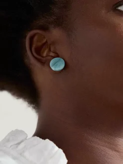 Jewellery<Seasalt Cornwall Ballowall Circle Stud Earrings Island