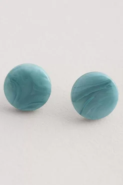 Jewellery<Seasalt Cornwall Ballowall Circle Stud Earrings Island