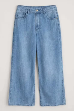 Trousers & Shorts<Seasalt Cornwall Barnes Organic Cotton Denim Crops Light Wash