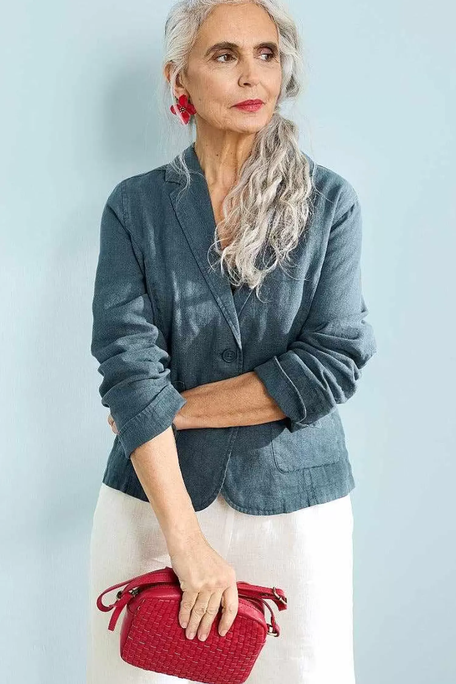 Coats & Jackets<Seasalt Cornwall Blinker Linen Blazer Pool
