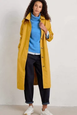 Coats & Jackets<Seasalt Cornwall Boscastle Organic Cotton Mac Dark Dijon