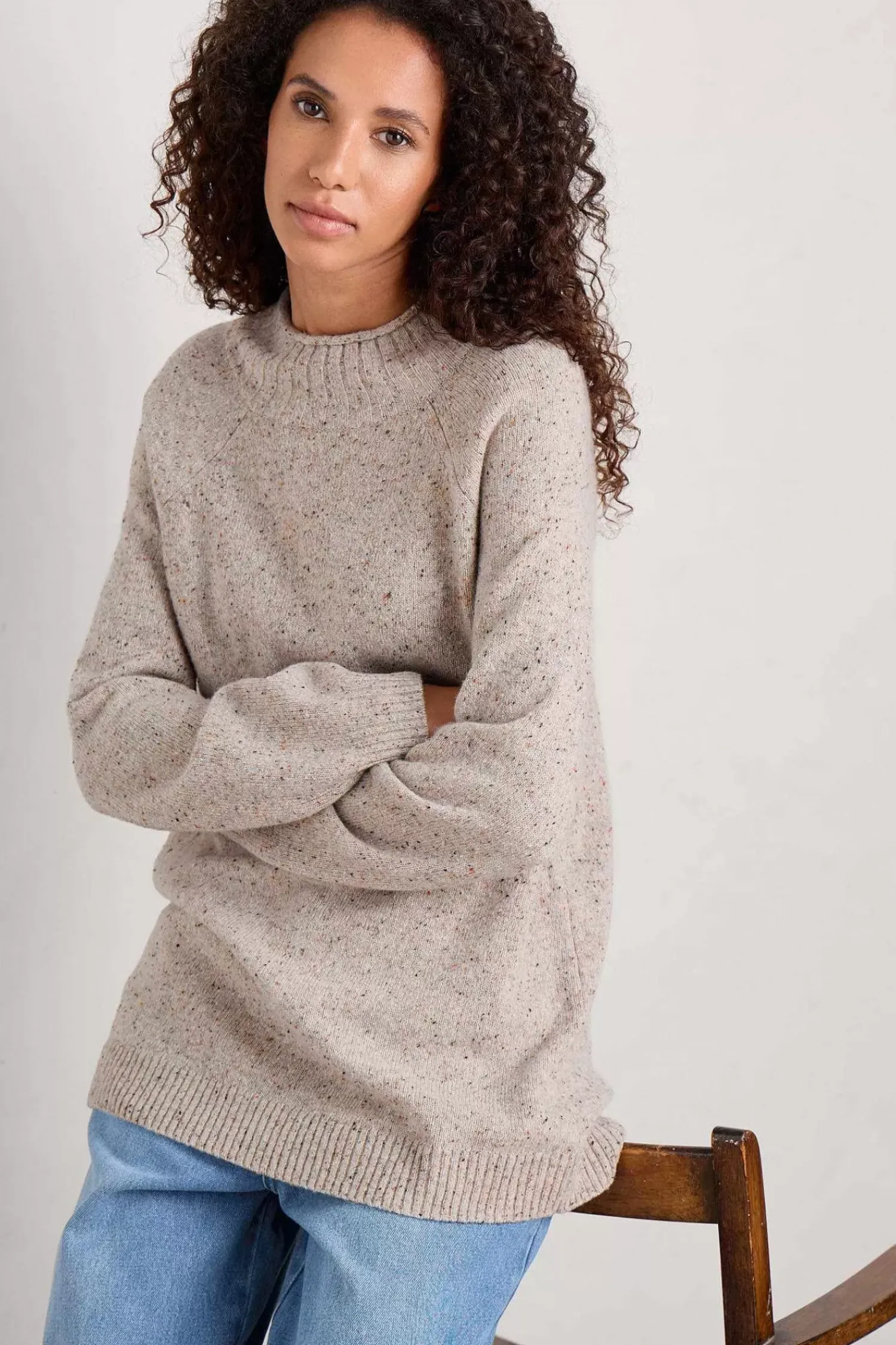 Knitwear<Seasalt Cornwall Boshanen Lambswool Jumper Aran