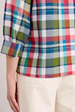 Tops<Seasalt Cornwall Bryn Checked Top Florabunda Multi