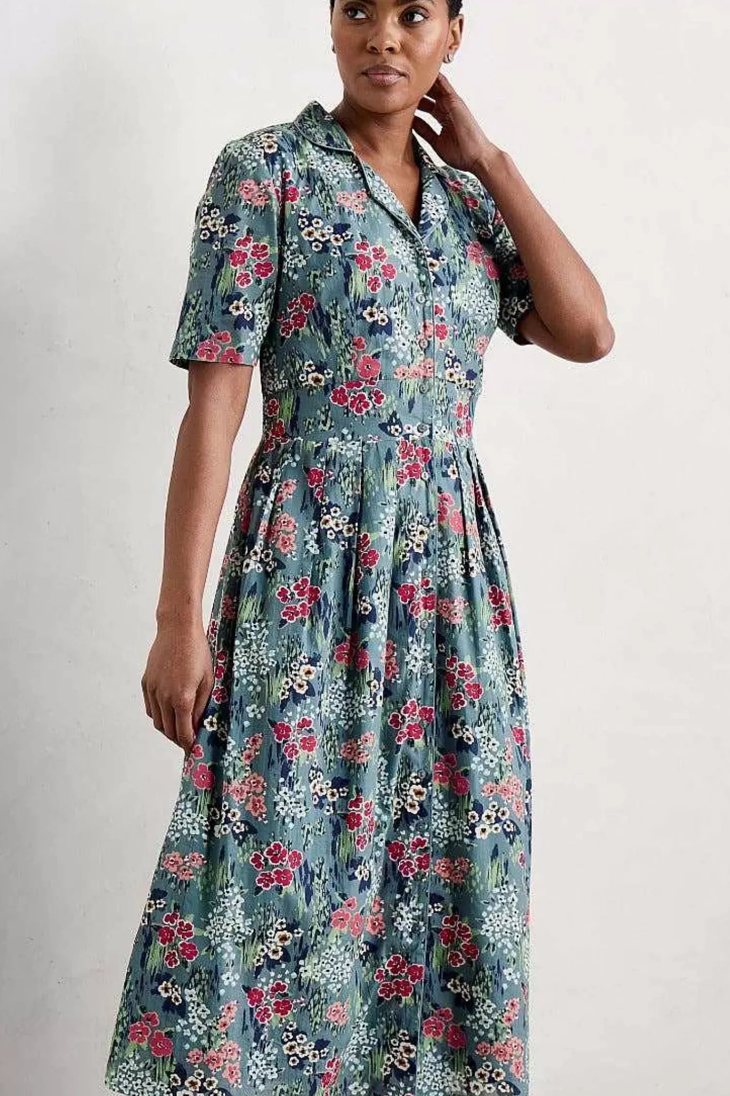 Dresses<Seasalt Cornwall Charlotte Dress Painterly Field Wade