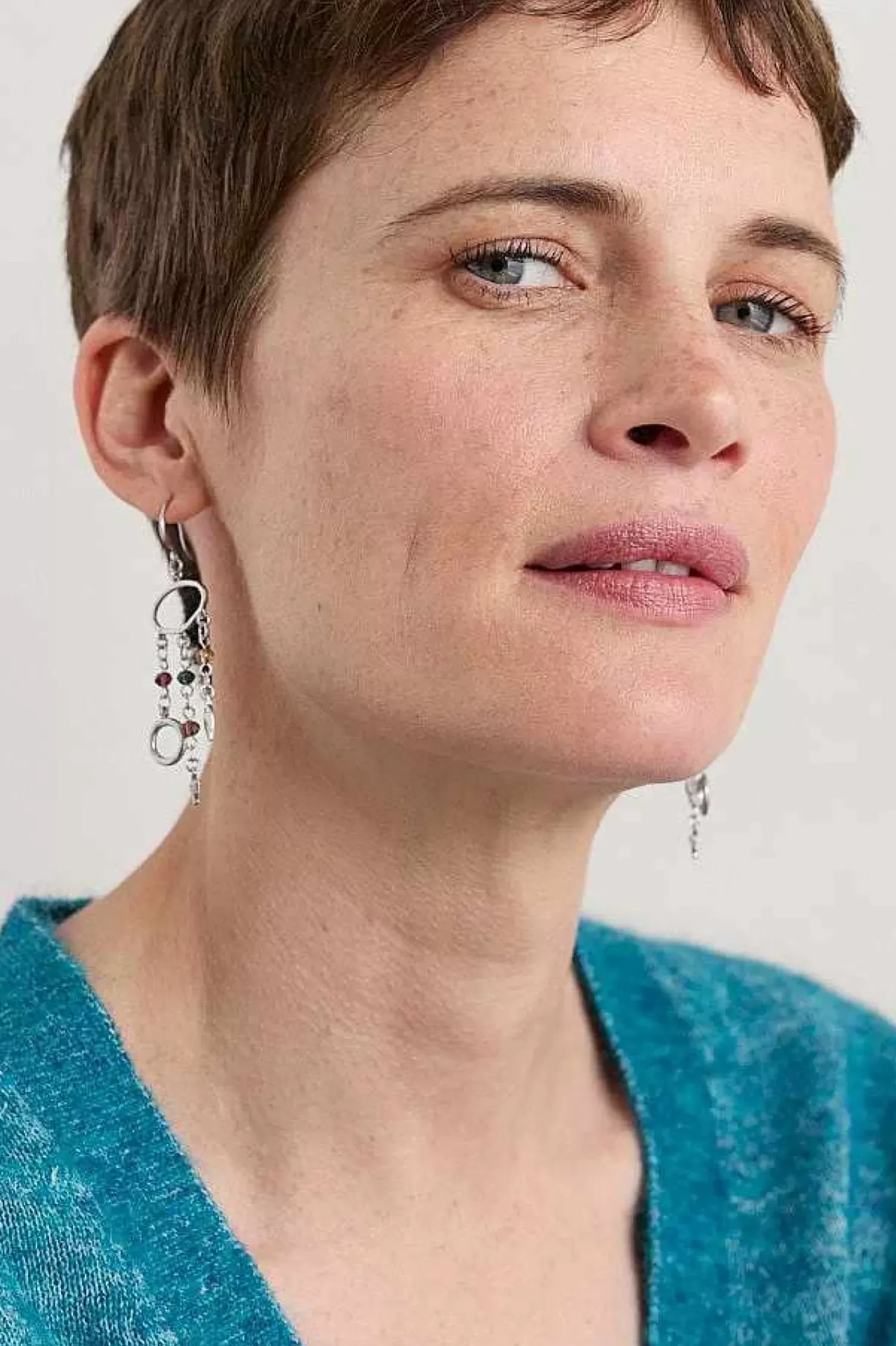 Jewellery<Seasalt Cornwall Chy Silver Tone Charm Earrings Pictoral Grain Mix
