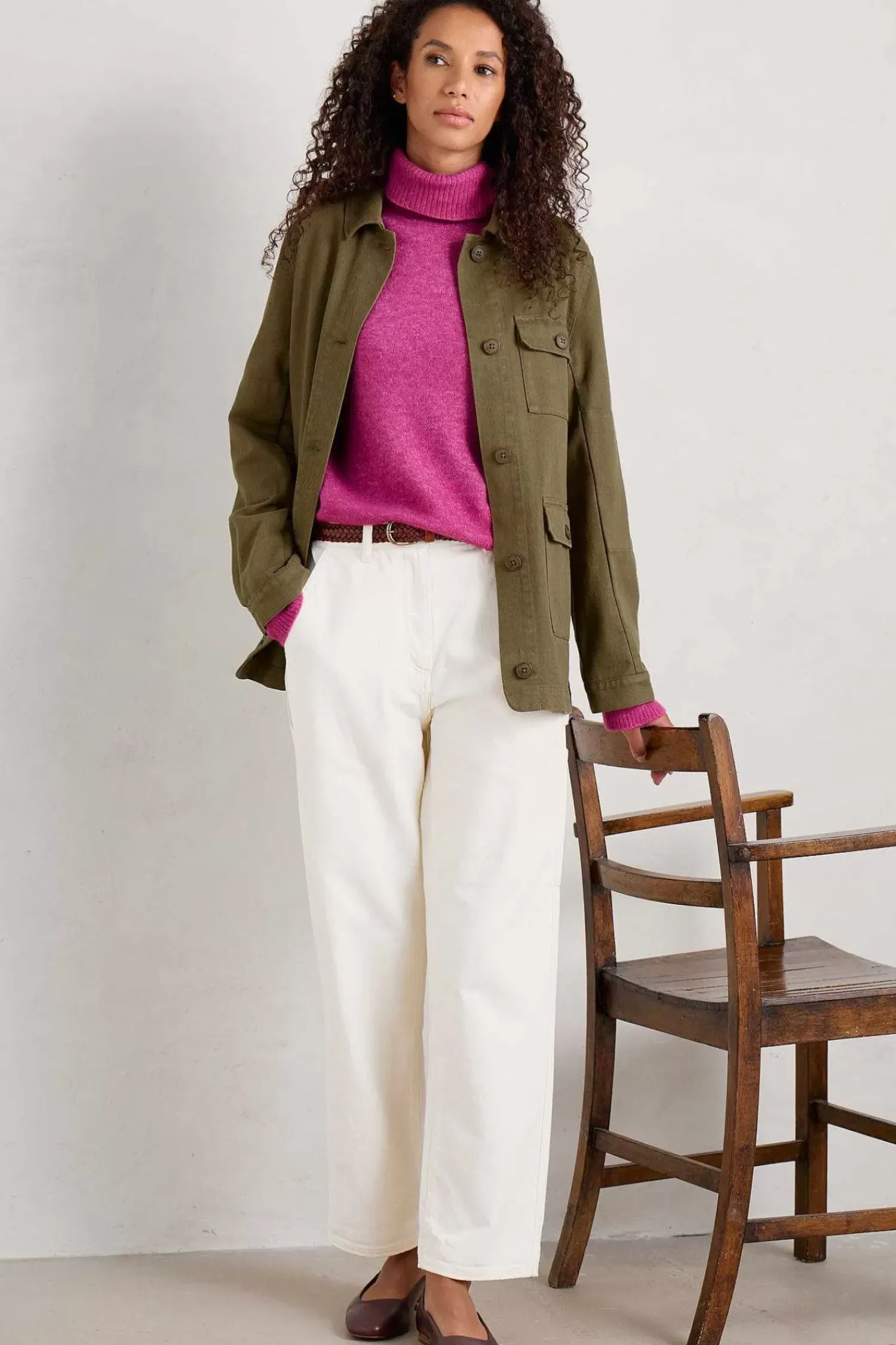 Knitwear<Seasalt Cornwall Cloud Chasing Roll Neck Jumper Crocus