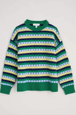 Knitwear<Seasalt Cornwall Clover Bed Lambswool Blend Jumper Croquet Island Multi
