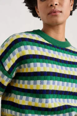 Knitwear<Seasalt Cornwall Clover Bed Lambswool Blend Jumper Croquet Island Multi