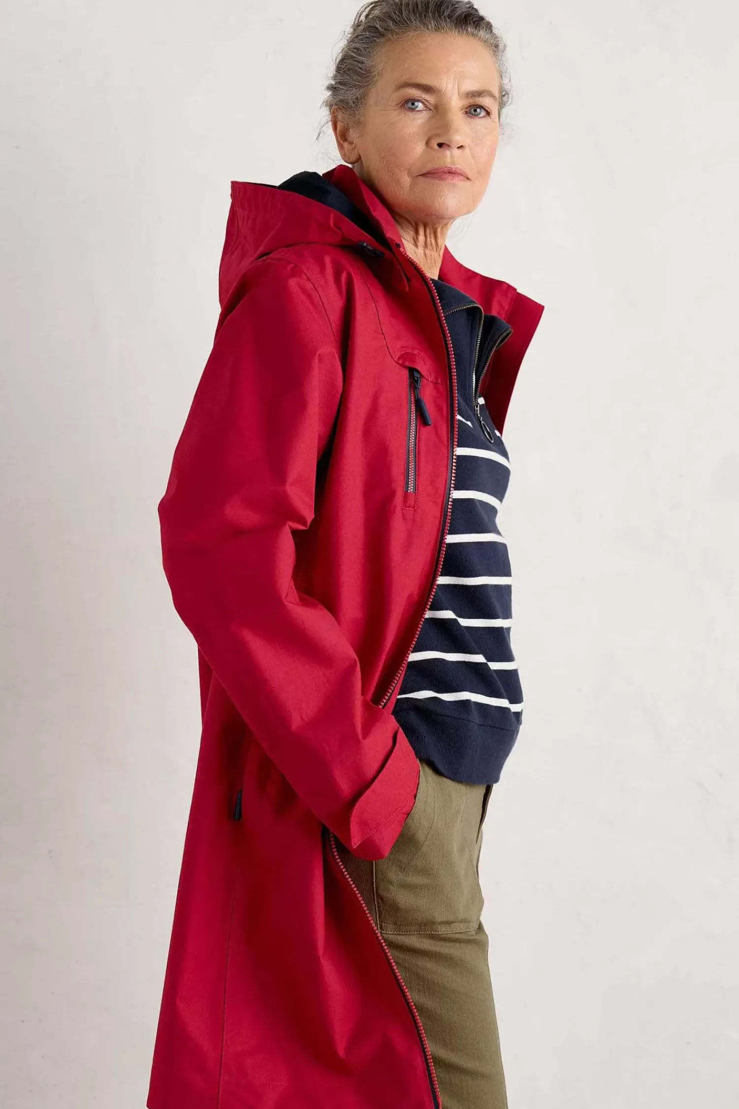 Coats & Jackets<Seasalt Cornwall Coverack Waterproof Coat Sedum