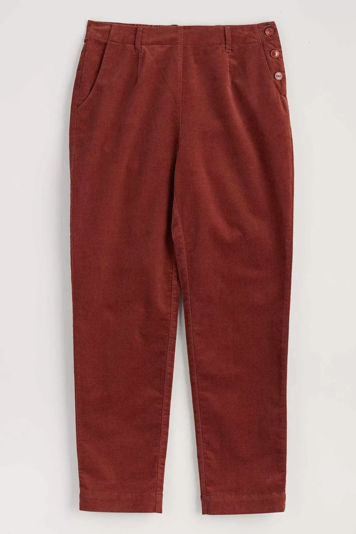 Trousers & Shorts<Seasalt Cornwall Crackington Trousers Burnt Umber