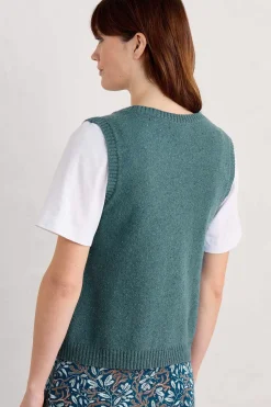 Knitwear<Seasalt Cornwall East View Knitted Vest Wreckage