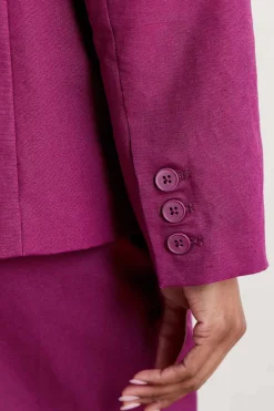 Coats & Jackets<Seasalt Cornwall Erica Linen Blend Blazer Cassis