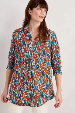 Tunics<Seasalt Cornwall Fal Water Printed Tunic Marsh Marigold Chalk