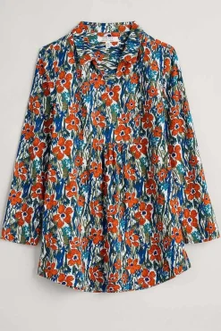 Tunics<Seasalt Cornwall Fal Water Printed Tunic Marsh Marigold Chalk
