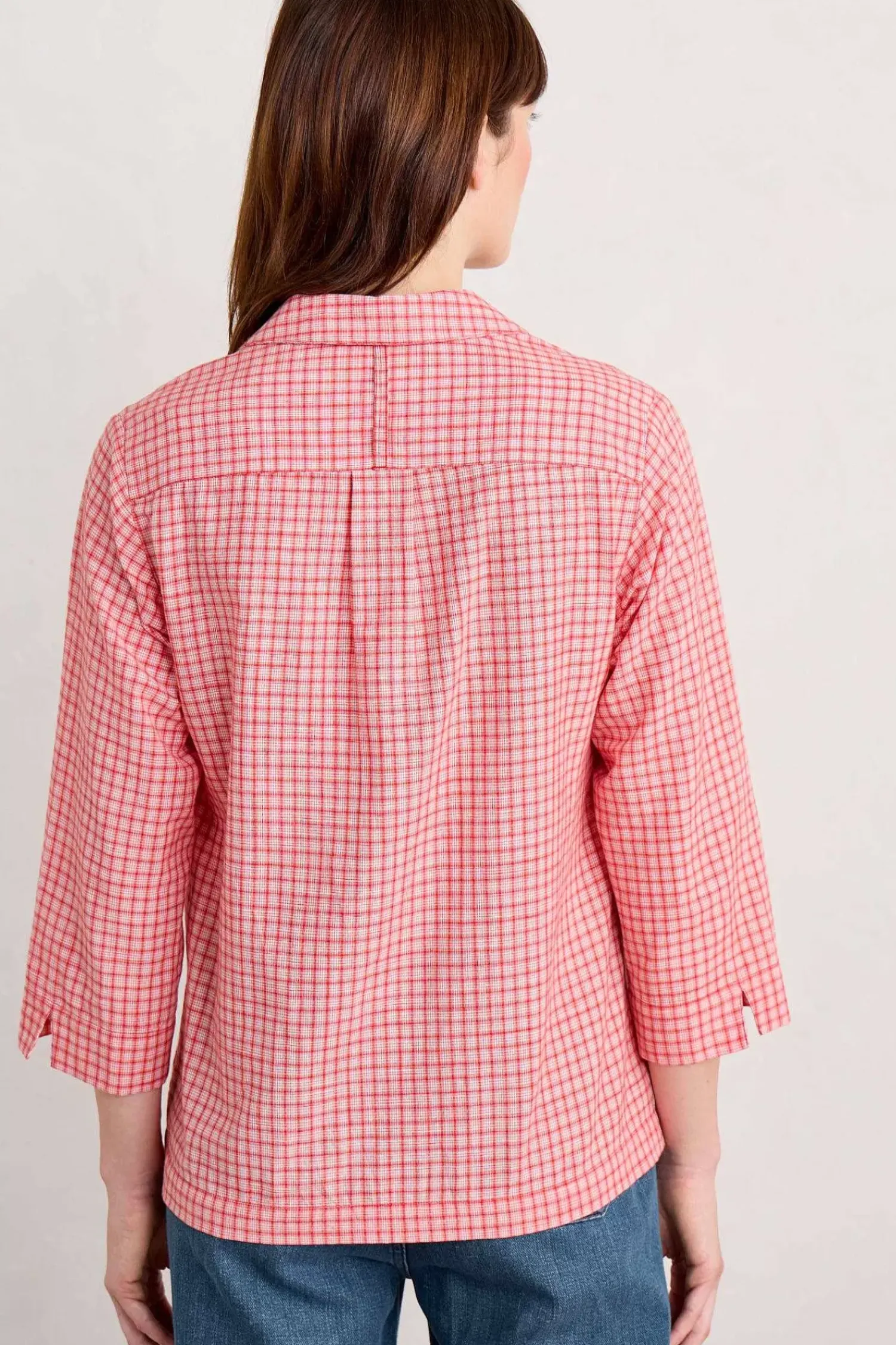 Tops<Seasalt Cornwall Farsight Cotton Shirt Forrabury Stitches Tomato
