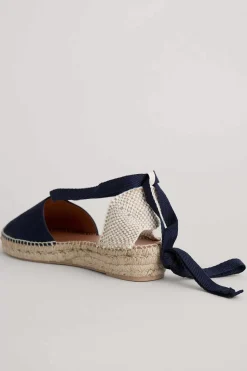 Shoes<Seasalt Cornwall Fern Path Suede Wedge Espadrilles Dark Night