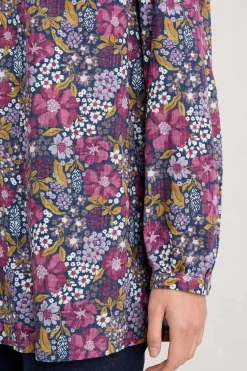 Tops<Seasalt Cornwall Fieldfare Top Dense Floral Squall