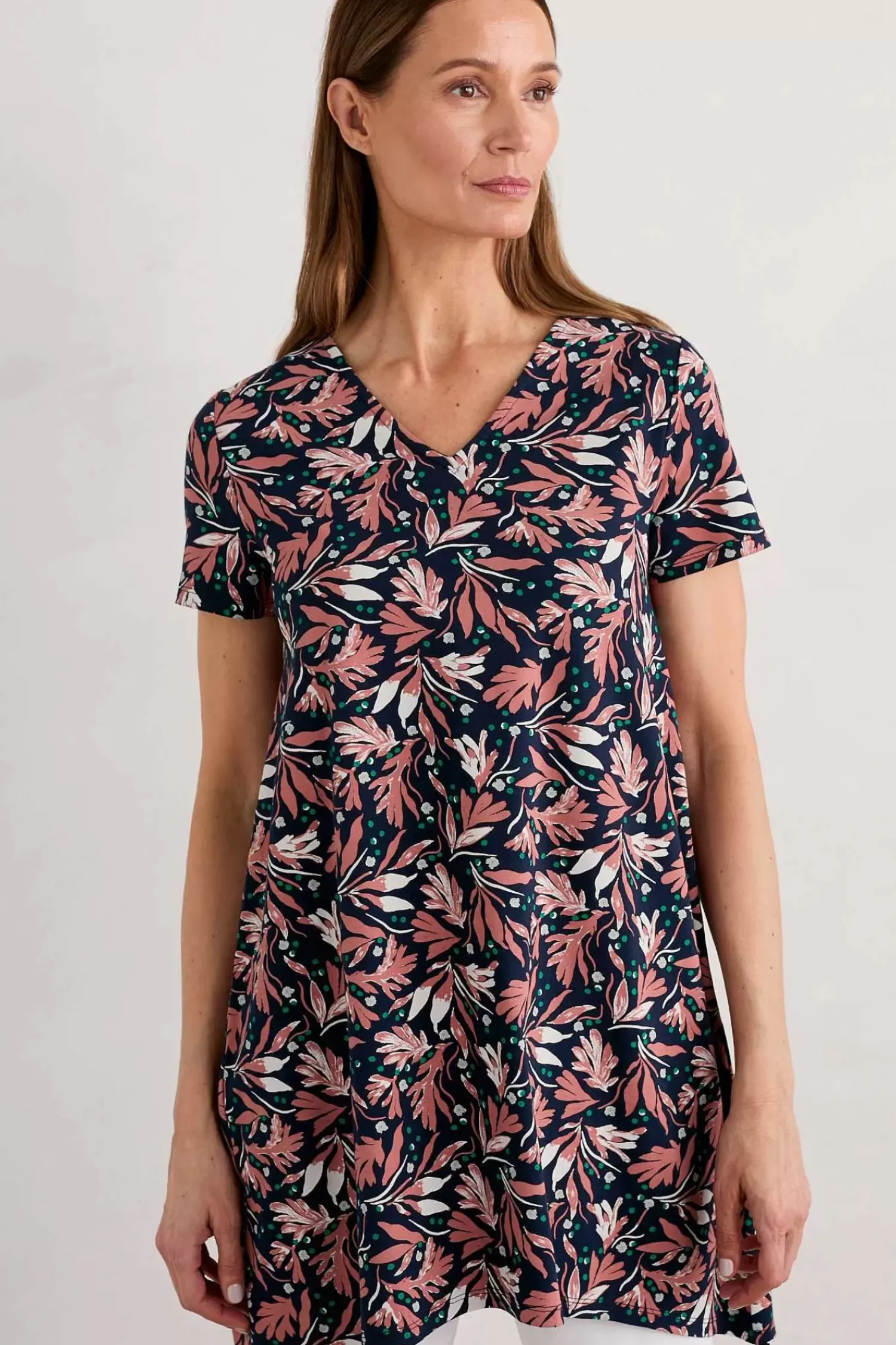 Tunics<Seasalt Cornwall Field Guide V-Neck Tunic Seaweed Swirl Maritime