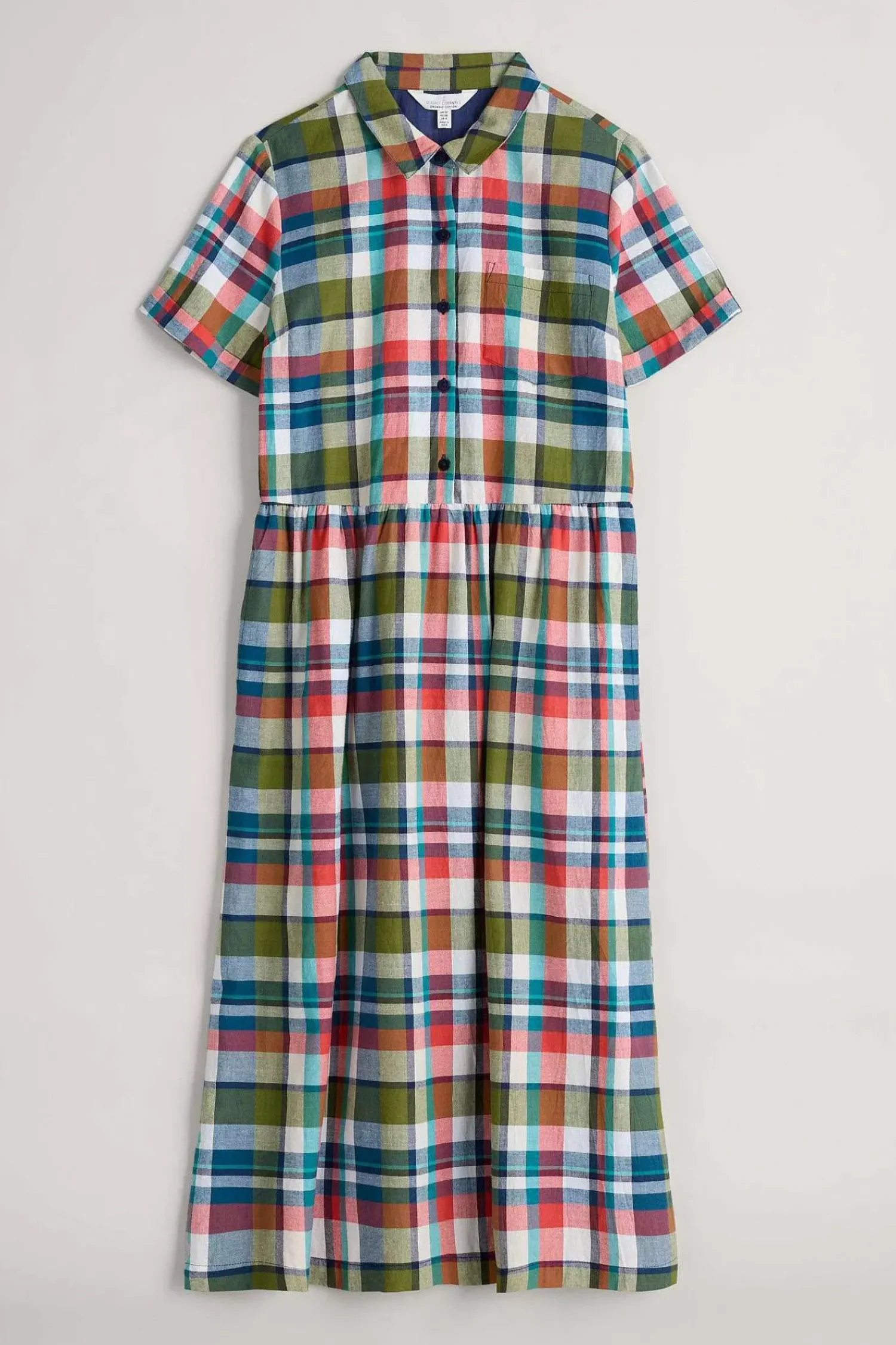 Dresses<Seasalt Cornwall Fleet Checked Midi Dress Florabunda Multi