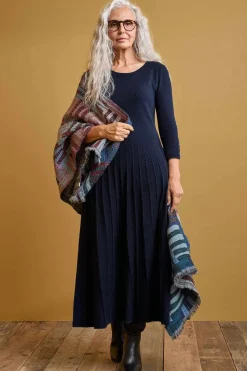 Dresses<Seasalt Cornwall Folk Song Knitted Midi Dress Maritime