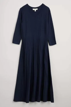 Dresses<Seasalt Cornwall Folk Song Knitted Midi Dress Maritime