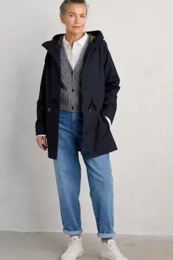 Coats & Jackets<Seasalt Cornwall Fulmar Waterproof Coat Night Sea