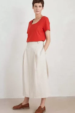 Tops<Seasalt Cornwall Gala Scoop Neck T-Shirt Tomato