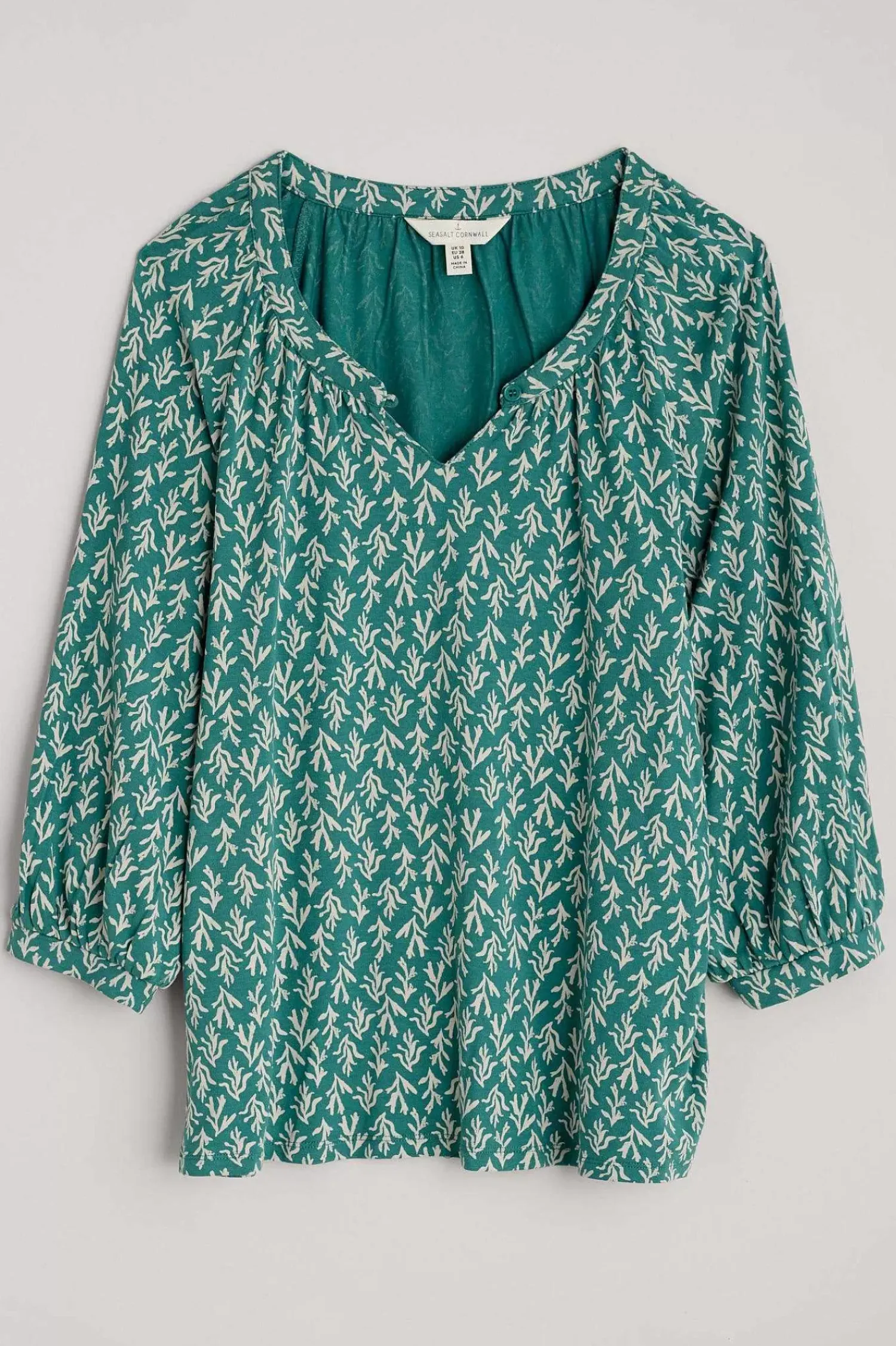 Tops<Seasalt Cornwall Garlanding Jersey Top Kelp Stamp Helford