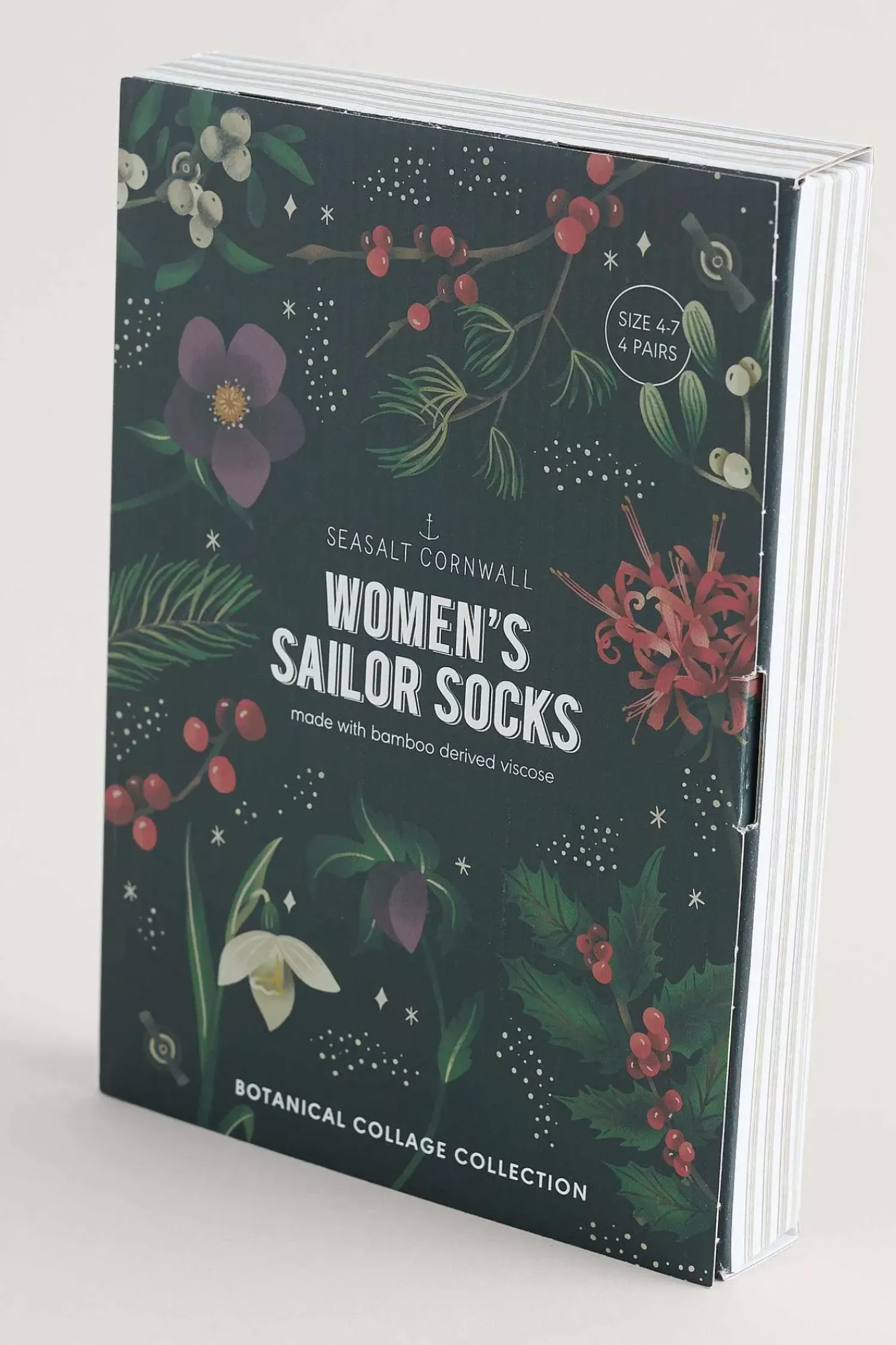 Socks & Tights<Seasalt Cornwall Gift Box Of 4 Women's Sailor Socks Wing Petal Mix