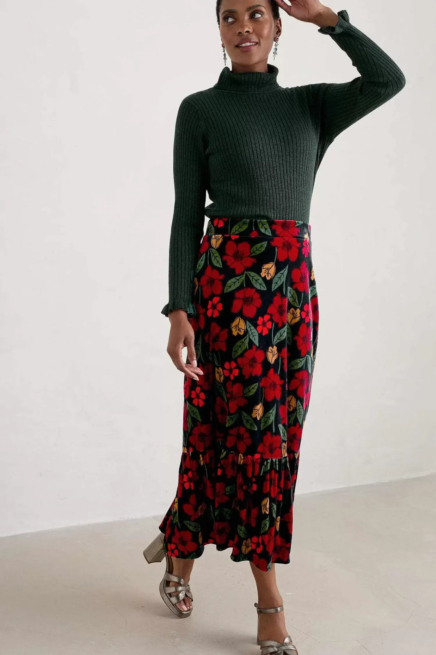 Knitwear<Seasalt Cornwall Glass Stem Sparkly Roll Neck Jumper Tehidy