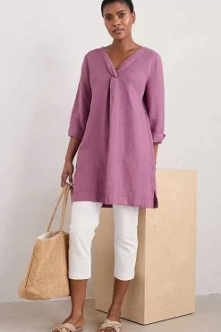 Tunics<Seasalt Cornwall Golitha Falls Linen Tunic Thistle