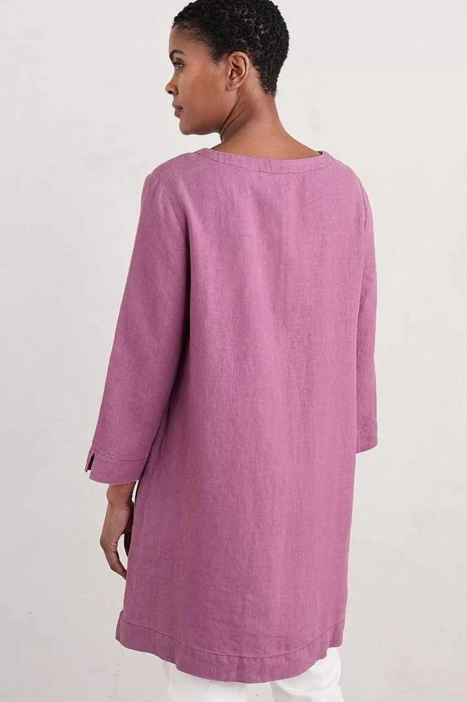 Tunics<Seasalt Cornwall Golitha Falls Linen Tunic Thistle