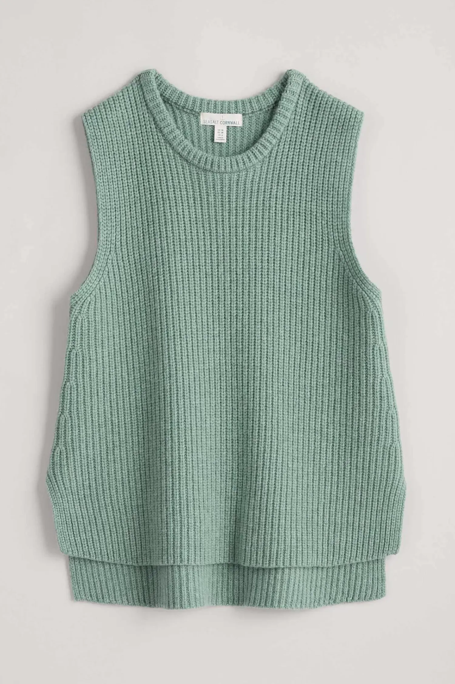 Knitwear<Seasalt Cornwall Gull Rising Knitted Vest Rosemary