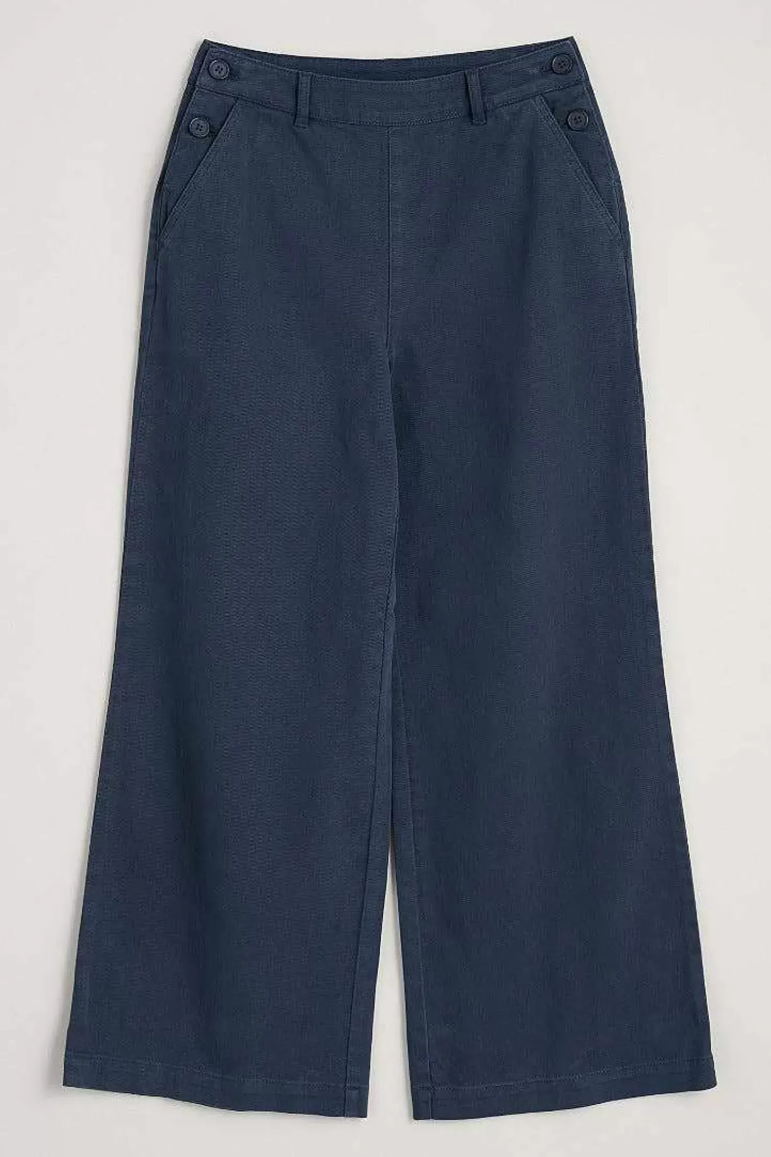 Trousers & Shorts<Seasalt Cornwall Hannafore Wide Leg Trousers Maritime