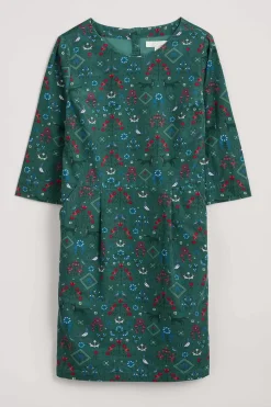 Dresses<Seasalt Cornwall High Key Needlecord Dress Tapestry Forest Grove