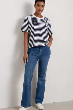 Trousers & Shorts<Seasalt Cornwall Highmore Bootcut Jeans Mid Wash