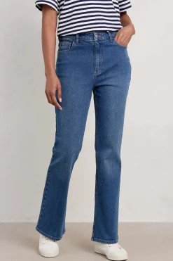 Trousers & Shorts<Seasalt Cornwall Highmore Bootcut Jeans Mid Wash