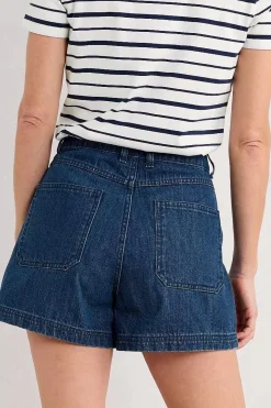 Trousers & Shorts<Seasalt Cornwall Holloway Denim Shorts Mid Wash Tide