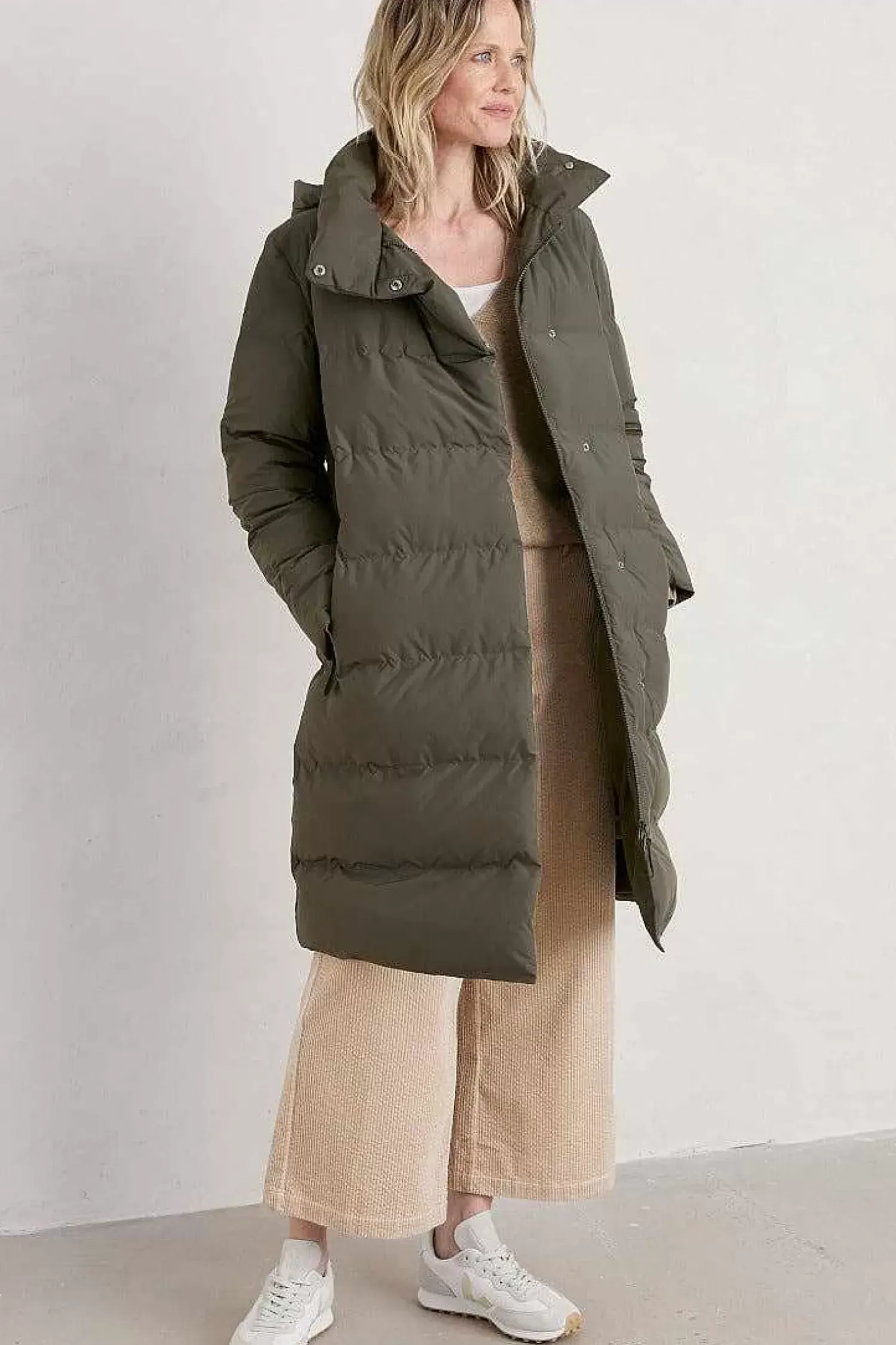 Coats & Jackets<Seasalt Cornwall Holywell Bay Waterproof Coat Moorland