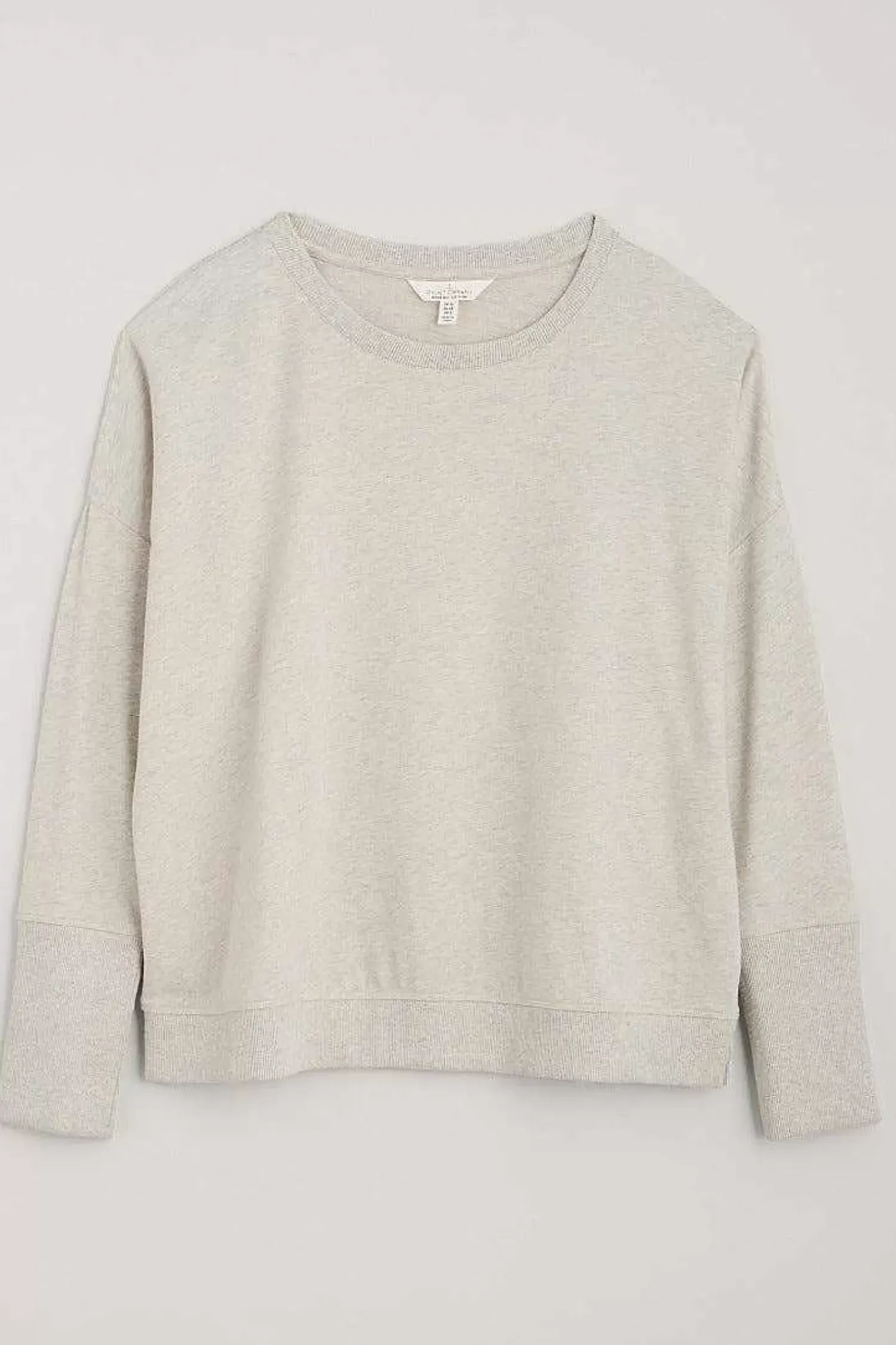 Tops<Seasalt Cornwall Hunter's Moon Organic Cotton Sweatshirt Melange Chalk