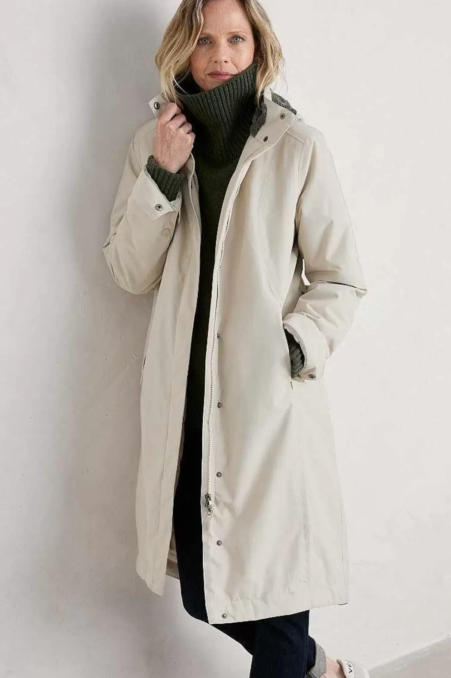 Coats & Jackets<Seasalt Cornwall Janelle Waterproof Coat Aran