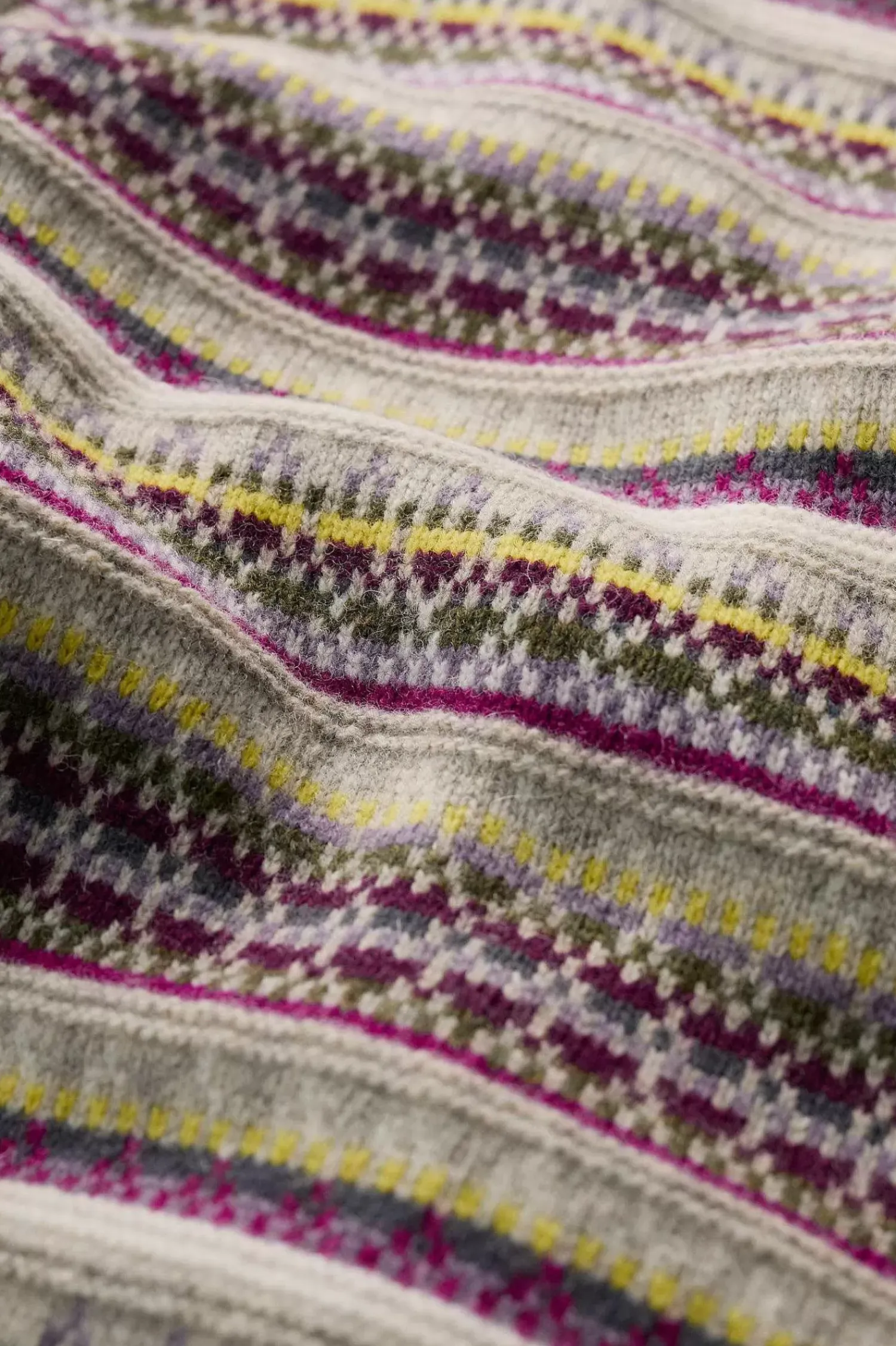 Knitwear<Seasalt Cornwall Lamorna Lane Fair Isle Cardigan Hemmick Aran Multi