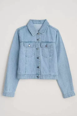 Coats & Jackets<Seasalt Cornwall Levan Well Denim Jacket Light Wash Rain Slub
