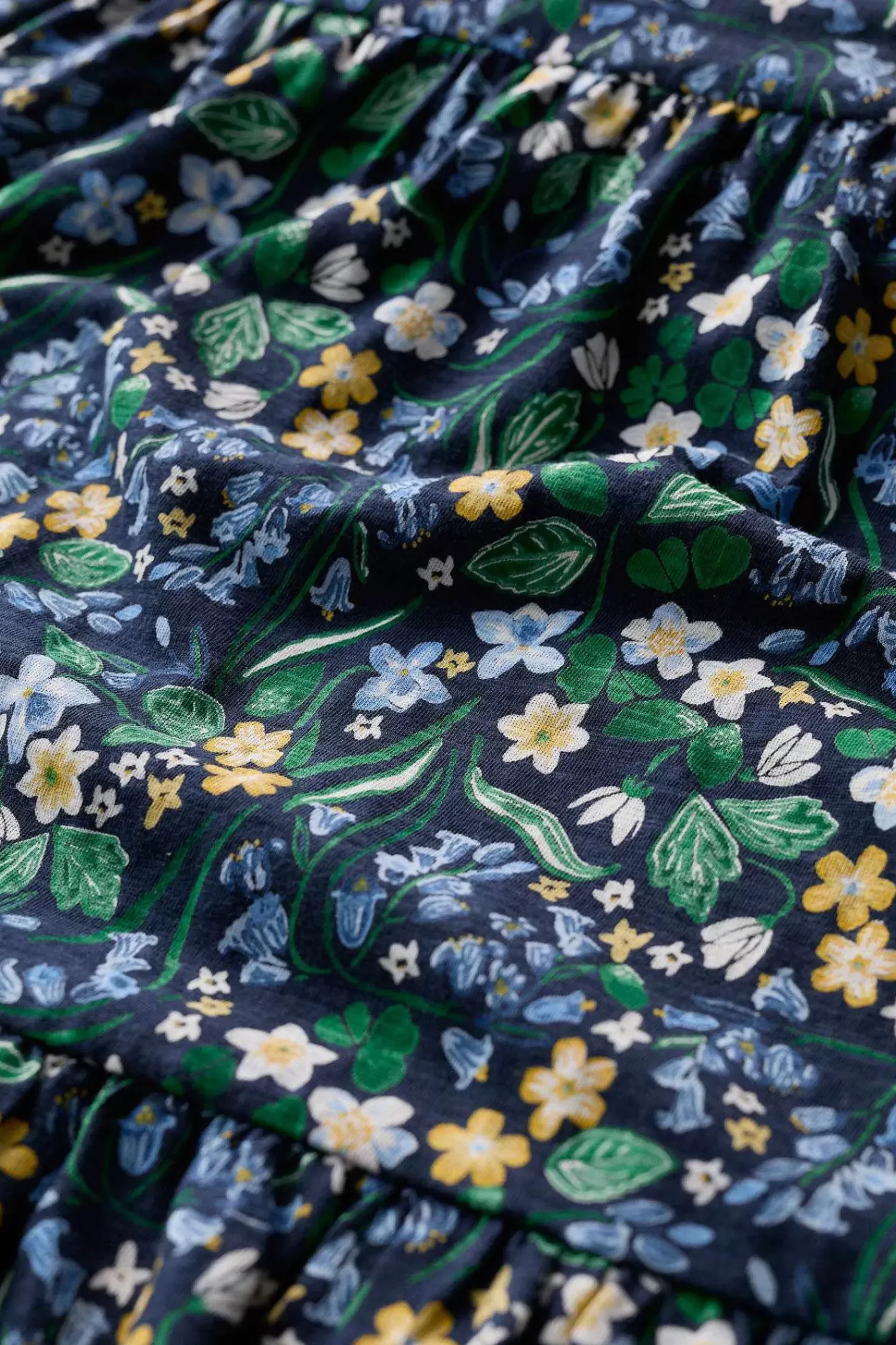 Dresses<Seasalt Cornwall Line Strokes Tiered Jersey Dress (Gots) Woodland Carpet Maritime