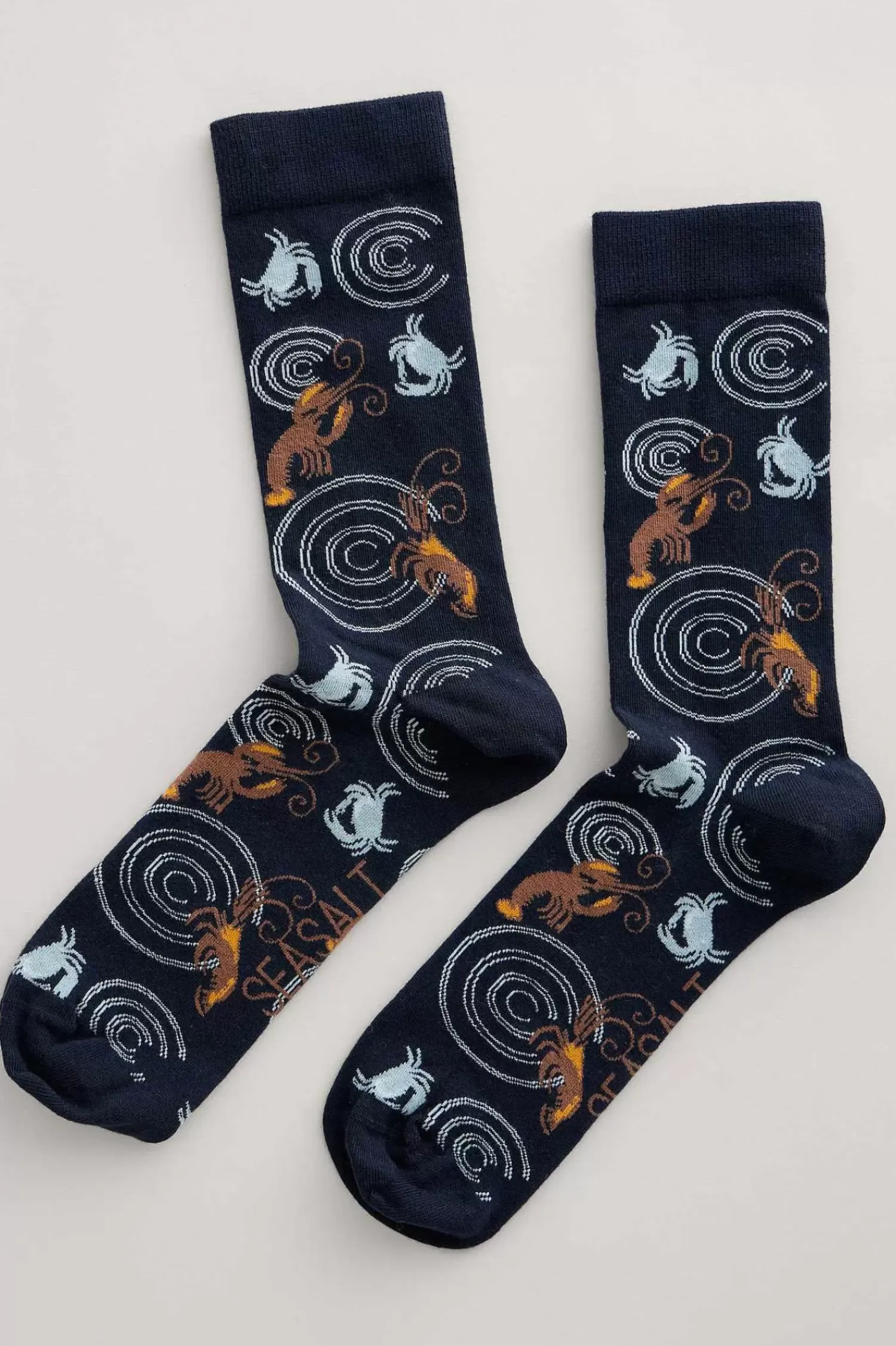 Socks<Seasalt Cornwall Men's Arty Organic Cotton Socks Spirit Sail Raincloud