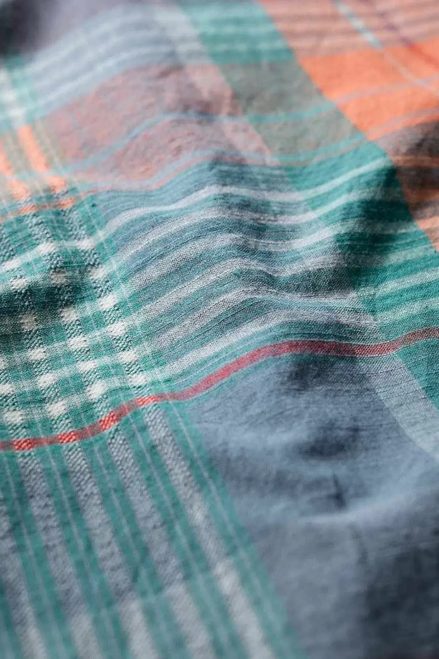Tops & T-Shirts<Seasalt Cornwall Men's Banyan Checked Cotton Shirt Gladsome Mallow