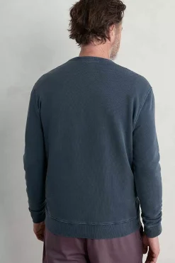 Tops & T-Shirts<Seasalt Cornwall Men's Bolitho Organic Cotton Sweatshirt Dark Ship